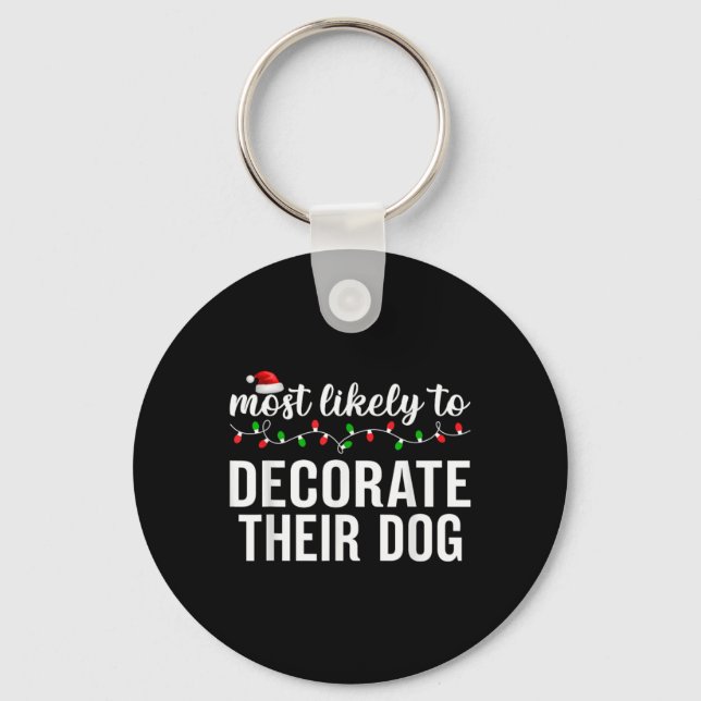 Chaveiro Most Likely To Christmas Matching Family Pajamas A (Frente)