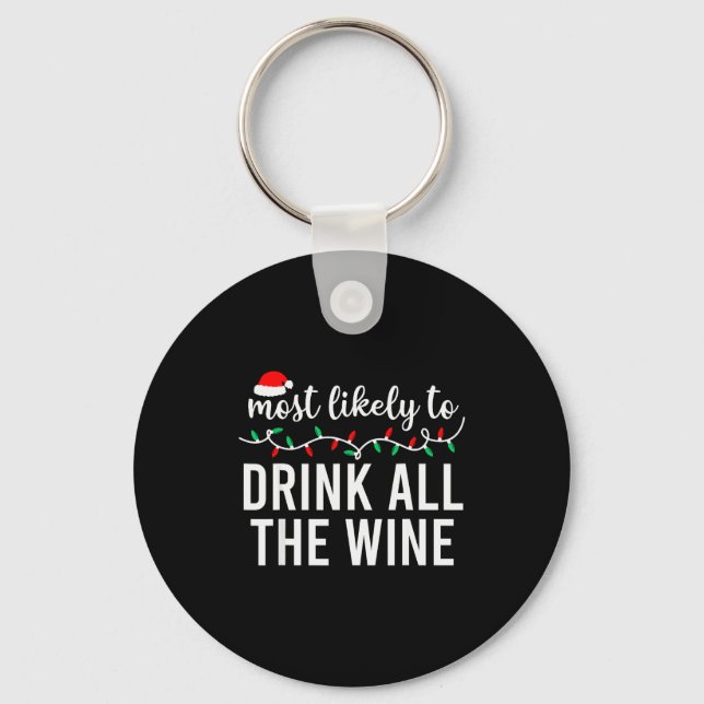 Chaveiro Most Likely To Christmas Shirt Matching Family Paj (Frente)