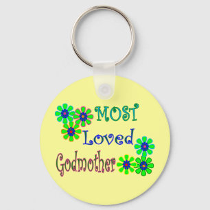 Chaveiro "Most Loved Godmother" Gifts