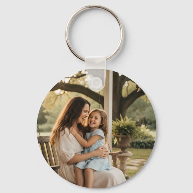 Chaveiro Mother daughter love photo mothers day family gift (Frente)