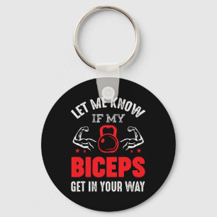 Chaveiro Motivação da Malhação de Gym Biceps Bodybuilder