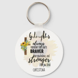 Chaveiro Motivação de Dama de adolescente Citação de Girass