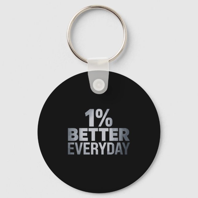 Chaveiro Motivação diária 1% melhor (Frente)