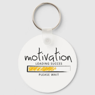 Chaveiro Motivação positiva. Conceito de sucesso. Motiverin