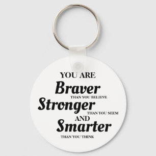 Chaveiro Motivacional, você é forte e inteligente