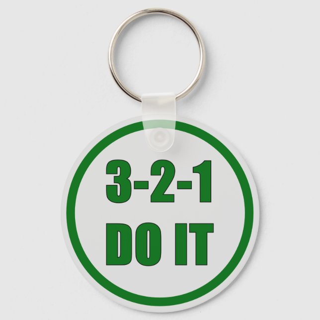 Chaveiro Motivational-3-2-1-Do-It-Bold-Green (Frente)