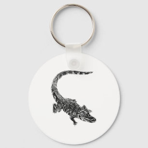 Chaveiro Motivo de crocodilo e jacaré Répteis Dentes Animal