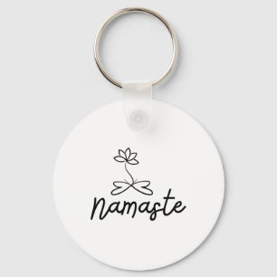 Chaveiro Motivo Namaste Lótus Para Espiritualidade Meditaçã