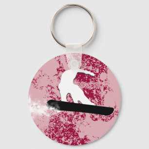 Chaveiro moto de neve, trilha de pó.