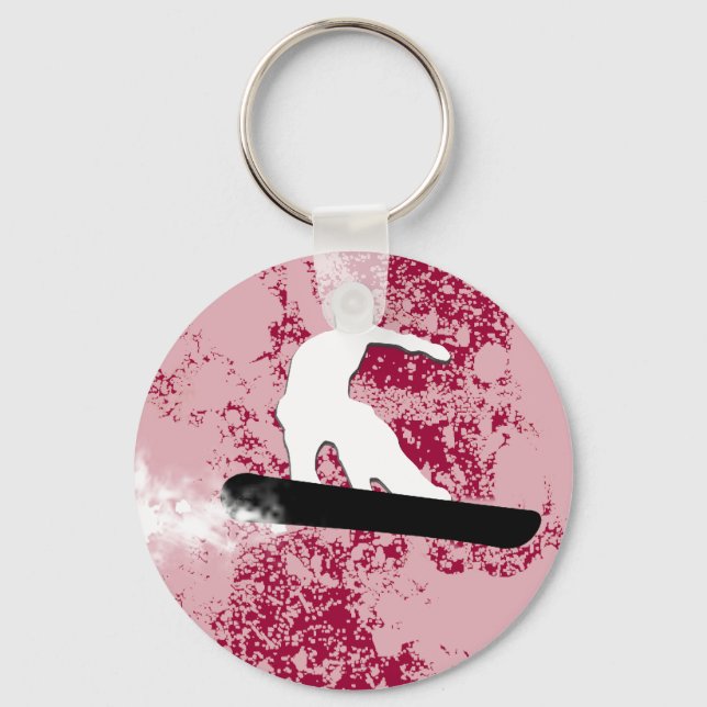 Chaveiro moto de neve, trilha de pó. (Frente)