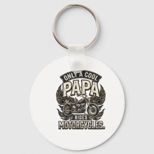 Chaveiro Motocicleta Cool Papa Motociclista Vintage