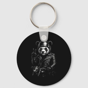 Chaveiro Motocicleta Sinal de Paz Punk Panda Legal