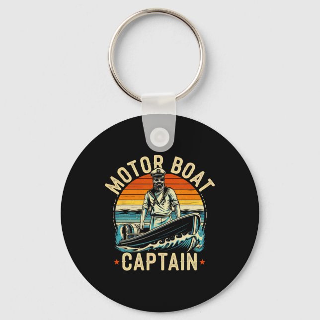 Chaveiro Motorbot Capitão Funny Pontoon Barco (Frente)