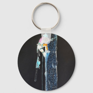 Chaveiro motosserra do cirurgião de árvores elétricas