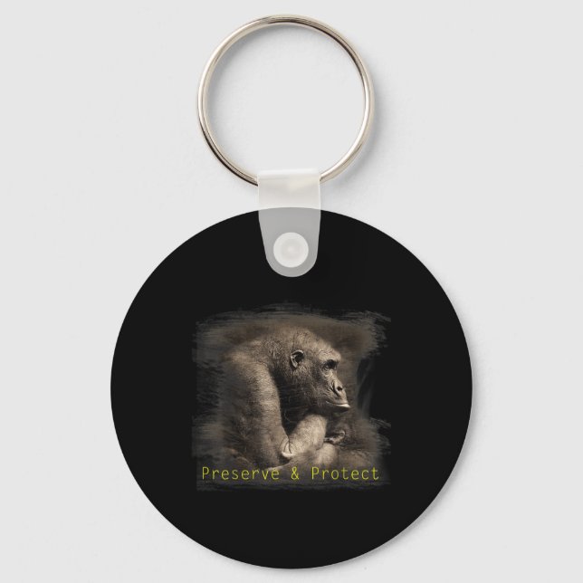 Chaveiro Mountain Gorilla Environmental Protection Conserva (Frente)