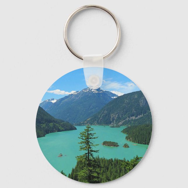 Chaveiro Mountain Lake Scenery em Washington (Frente)