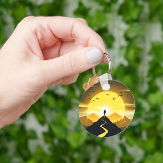 Chaveiro Mountain Peak Silhouette with a winding. Pedestal