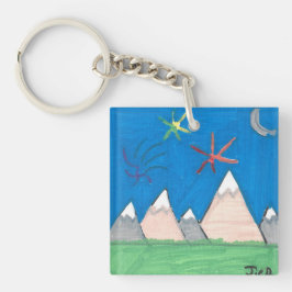 Chaveiro Mountains and Fireworks Keychain