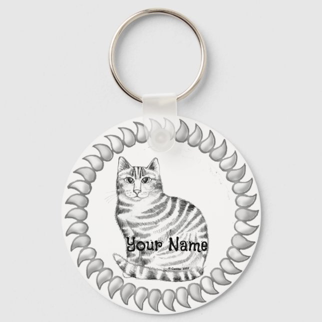 Chaveiro Mouser Tabby Cat (Frente)