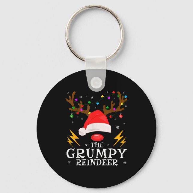 Chaveiro Mpy Reindeer Family Matching Christmas Party Funny (Frente)