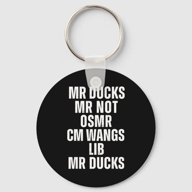 Chaveiro Mr Ducks Mr Not Duck Joke Phonetic Puzzle  (Frente)