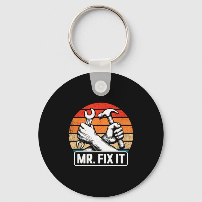 Chaveiro Mr. Fix It Funny Dad Shirts For Men From Wife Fath (Frente)