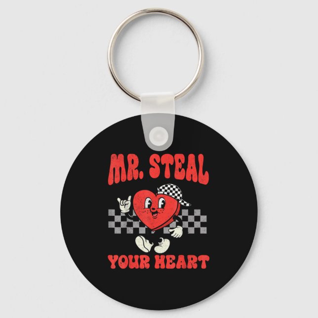 Chaveiro Mr Steal Your Heart For Boys Toddlers Valentine's  (Frente)