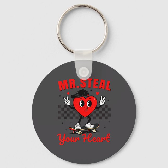 Chaveiro Mr Steal Your Heart For Boys Toddlers Valentine's  (Frente)