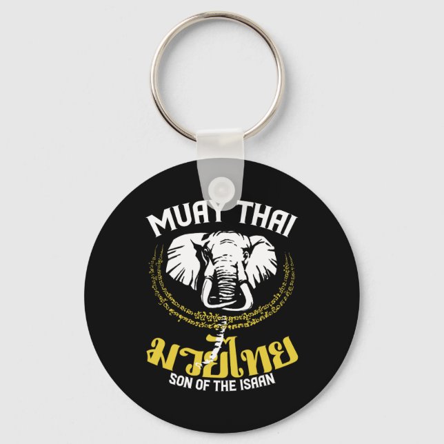 Chaveiro Muay Thai Boxing Elephant Gift Artes Marciais (Frente)