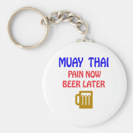 Chaveiro Muay Thai dor agora cerveja mais tarde