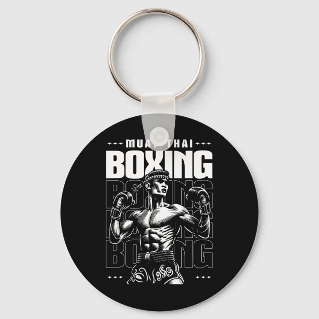 Chaveiro Muay Thai Fighter Mma Vintage (Frente)