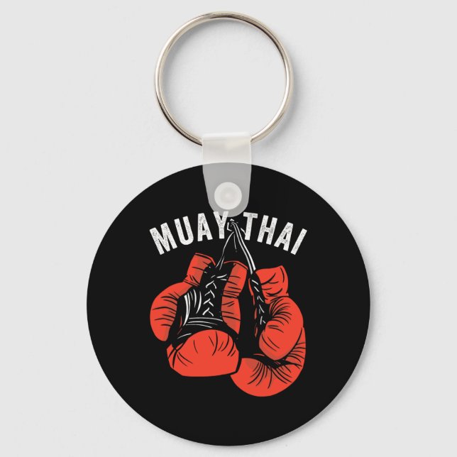 Chaveiro Muay Thai Kickboxing, Luvas de Muay Thai, Muay Tha (Frente)