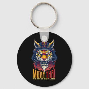Chaveiro Muay Thai Samurai Tiger Thai Boxic Gráfico