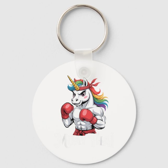 Chaveiro Muay Thai Unicórnio Ninja Thaiboxing Boxe (Frente)