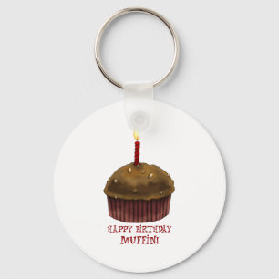 Chaveiro Muffin do feliz aniversario