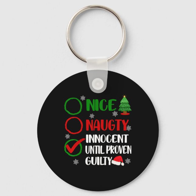 Chaveiro Muito bom, nojento Natal Inocente Adultos (Frente)