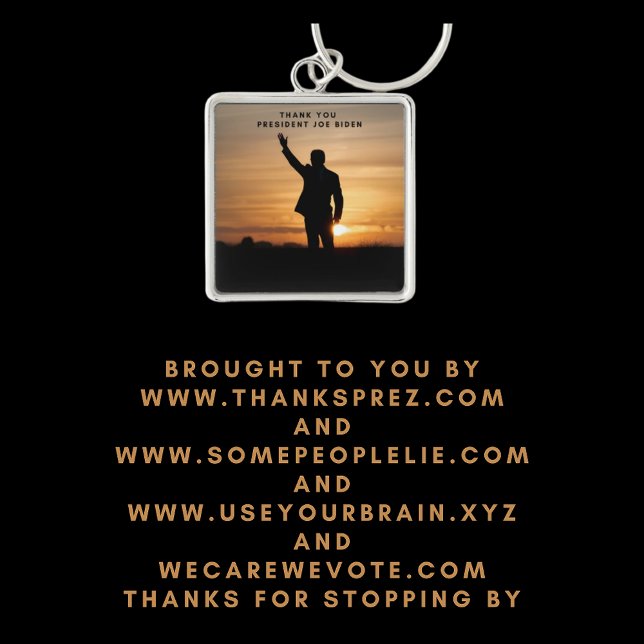 Chaveiro Muito obrigado, Senhor Presidente Joe Biden (Criador carregado)