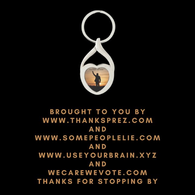 Chaveiro Muito obrigado, Senhor Presidente Joe Biden (Criador carregado)