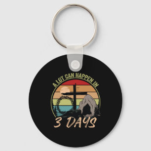 Chaveiro Muito Pode Acontecer Em 3 Dias Reto Vintage Christ