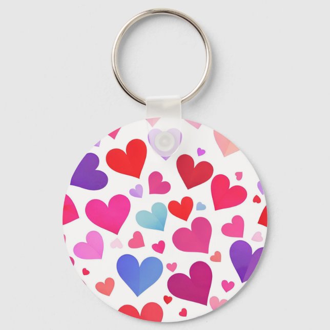 Chaveiro Muitos Corações (Frente)