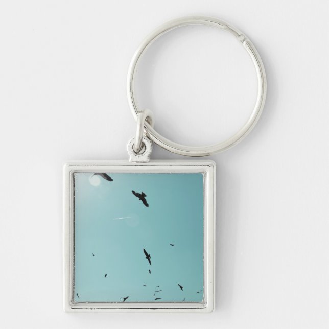 Chaveiro Muitos pássaros e um rastro (Frente)