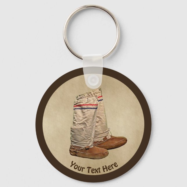 Chaveiro Mukluks Em Papel Antigo (Frente)