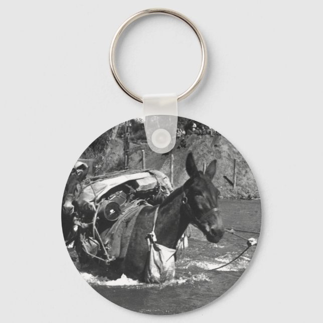 Chaveiro Mule skinners anexados à Imagem Bn_War do segundo (Frente)