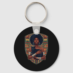 Chaveiro Mulher afro gato preto arte africana rainha melani
