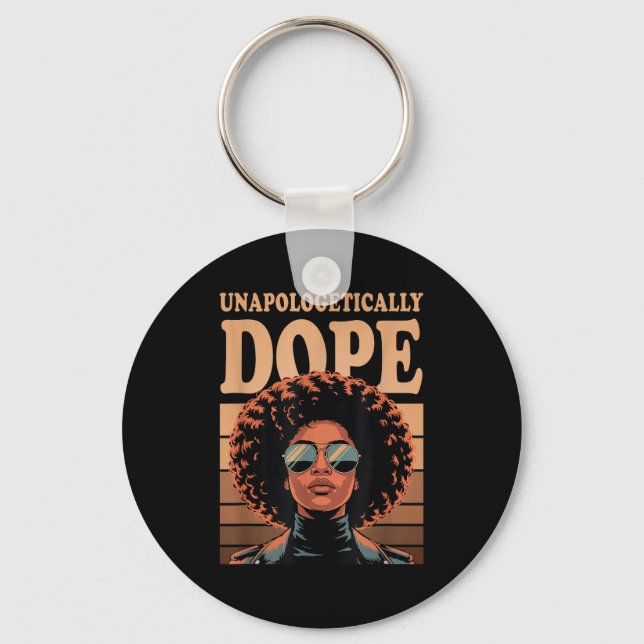 Chaveiro Mulher Afro sem Desculpas  (Frente)