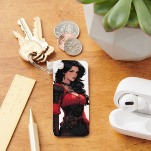 Chaveiro Mulher Anime Fantasia Bonita