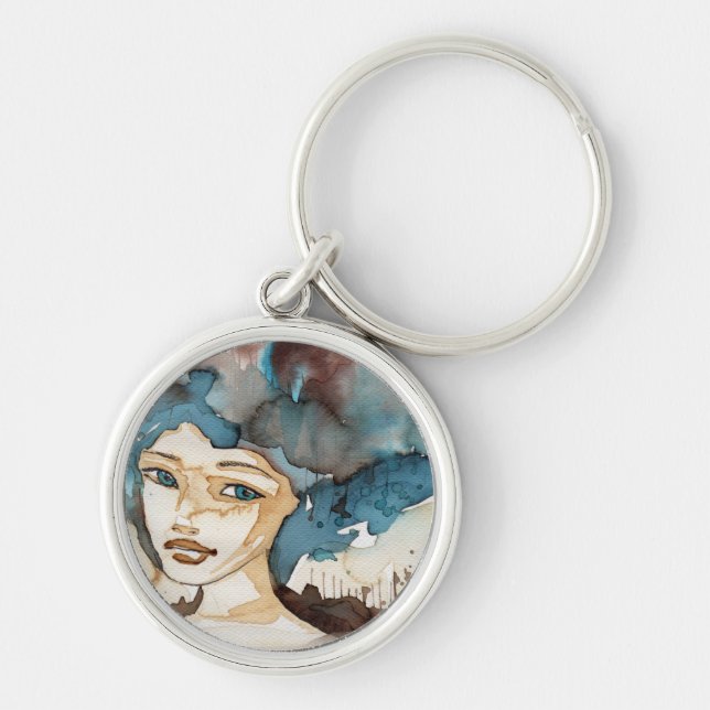 Chaveiro Mulher azul (Frente)