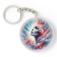 Mulher com Cabelo Cosmico Aura