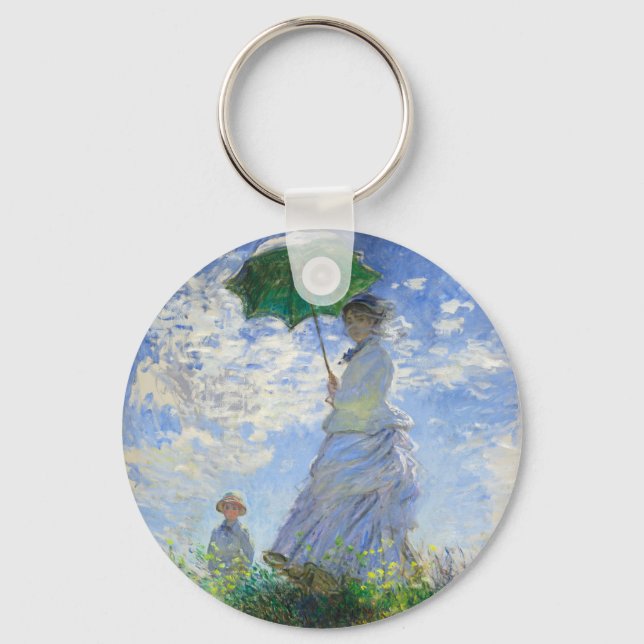 Chaveiro Mulher com um Guarda-Sol, Madame Monet e Seu Filho (Frente)