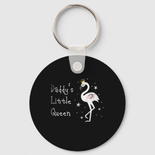Chaveiro Mulher: Daddys Pequena Rainha Cute Flamingo
